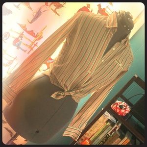 Vintage striped button up
